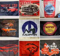 Drapeaux de voitures musclés MOPAR-SRT-Muscle car-Chevelle SS