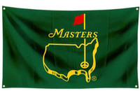 The Masters Green Golf Flag, 90 x 150cm.