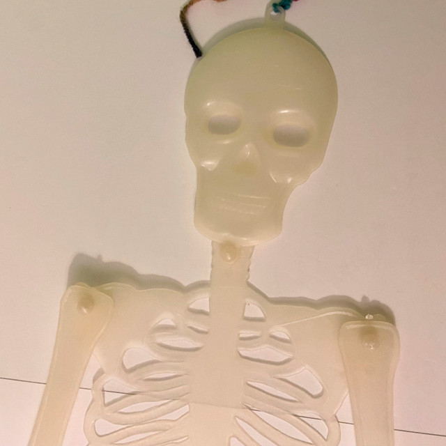 Vintage Skeleton Glow in the Dark Hinged Plastic Figure 35 Inch in Arts & Collectibles in City of Toronto