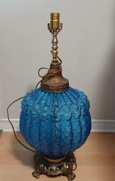 Vintage Large Glass Lamp, View more