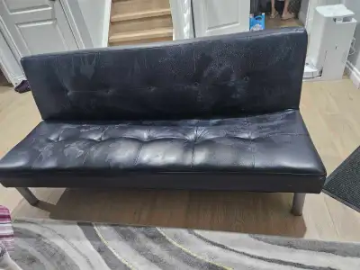 Black Sofa Bed is in good shape