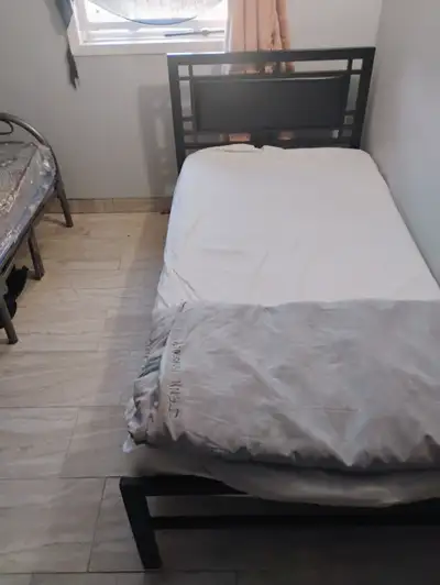 Two brand new single memory foam beds, View more