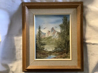 Vintage Acrylic Painting by Canadian Artist M.S. Hansen