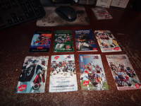 Montreal alouettes football cfl schedule lot of 10 differents