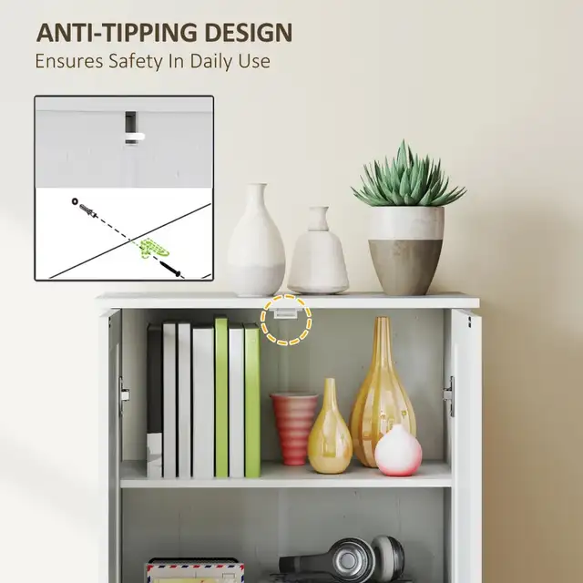 Tall 67" Farmhouse Pantry Cabinet with 2 Doors in Bookcases & Shelving Units in Markham / York Region - Image 7