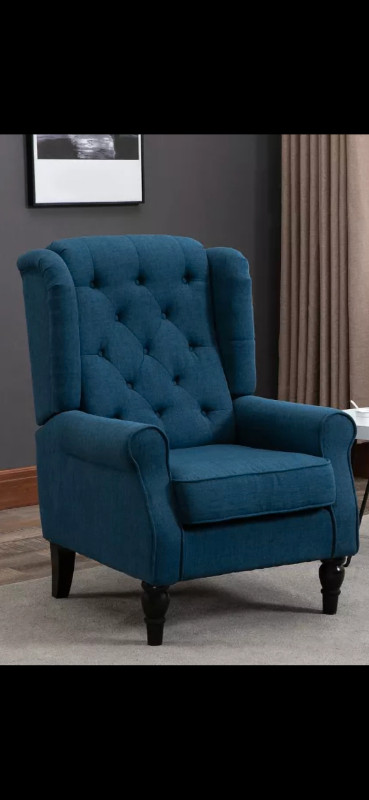 $180 Blue Accent Chair in Chairs & Recliners in Calgary - Image 2