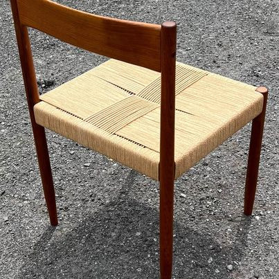 Restored Vintage Teak Accent Chair with Danish cord seat in Chairs & Recliners in Edmonton - Image 3