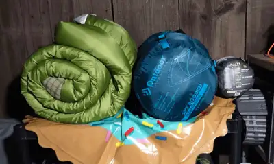 3 sleeping bags, View more