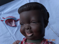 Black girl by Pullan, Canada, 15 inch,original clothes,big smile