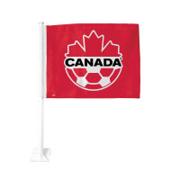 Team Canada Soccer 2-Sided Car Flag - NEW