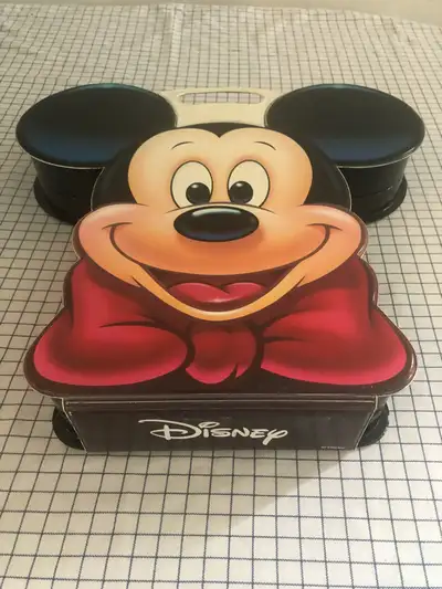 vintage Mickey Mouse cassettes in case with song book, $100