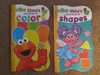 8 Sesame Street Books including 2 boardbooks with a learning focus - Elmo's First Book of Colors - B...
