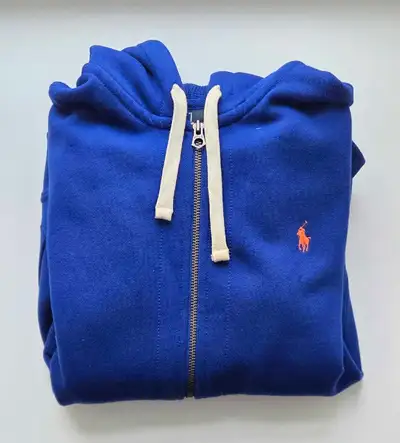 Ralph Lauren Polo Full Zip Hoodie Royal Blue Large New, View more