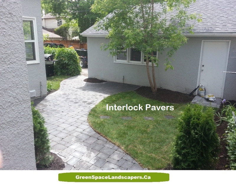 Landscaping >>> Interlock Pavers > Walkways > Sod Install Interlock