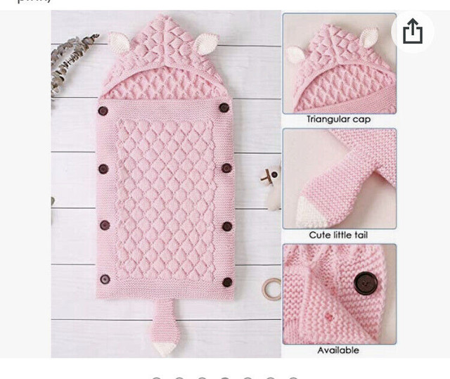 Owlike Newborn Baby Swaddle Blanket Stroller Wrap. Brand new in Strollers, Carriers & Car Seats in Winnipeg - Image 4