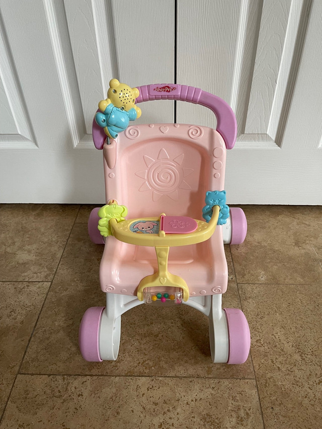 Fisher-Price Brilliant Basics Stroll-Along Walker in Playpens, Swings & Saucers in Oakville / Halton Region