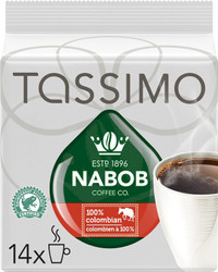 Tassimo Nabob Single-Serve Colombian Coffee T-Discs, 110-g,