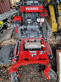 Ferris stand on mower