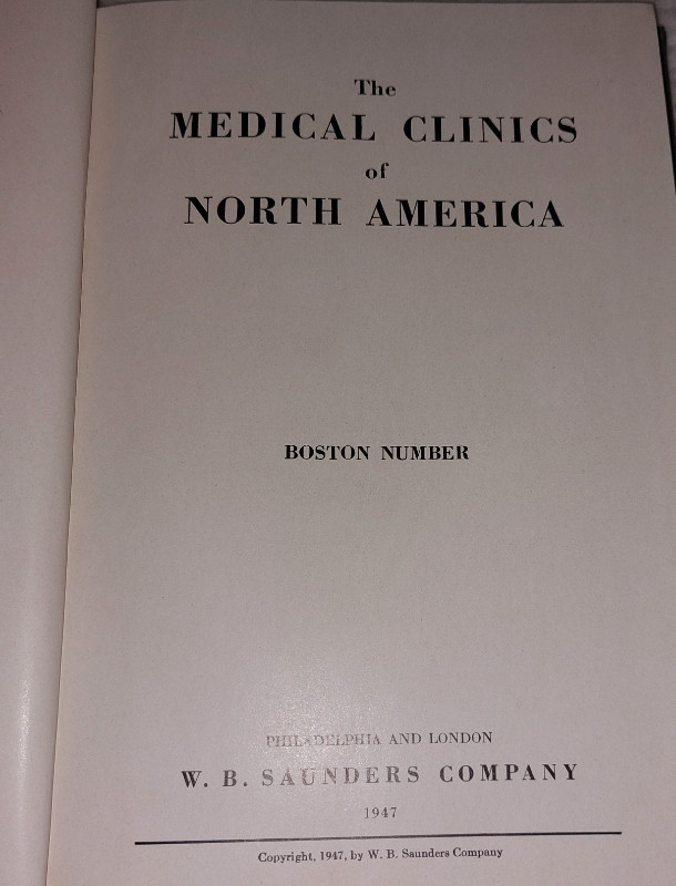 1947 Medical Methods of Treatment HC Book BOSTON in Non-fiction in Kingston - Image 2