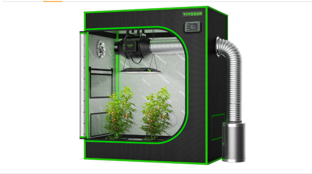 VIVOSUN 30"x18"x36" Grow Tent & Likesuns 1000W  LED Grow Light in Other in New Glasgow