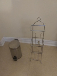 Bathroom/kitchen holder/garbage bin