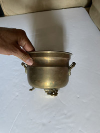 Brass Bowl with handles 