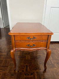 1960s French Provincial Side Table, Vintage Console Table