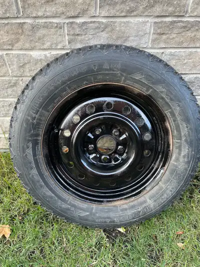 4 tires on rims 225/60/ R16 Firestone, Used two seasons
