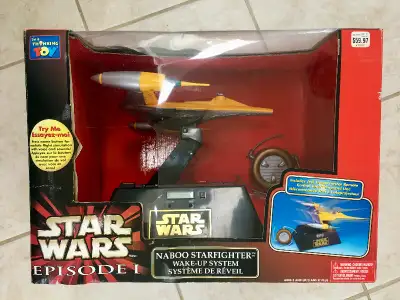 Star Wars Episode 1 Naboo Starfighter Wake-up System NEW SEALED, View more