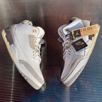 Hi, brand new in the box unworn men's Jordan 3 "A Ma Maniére" shoes. Men's size 11.5. They are still...