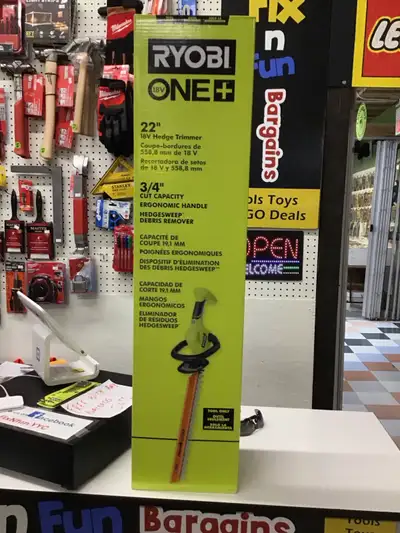 I'm offering a Ryobi 22-inch 18V hedge trimmer, perfect for keeping your hedges neat and tidy with i...