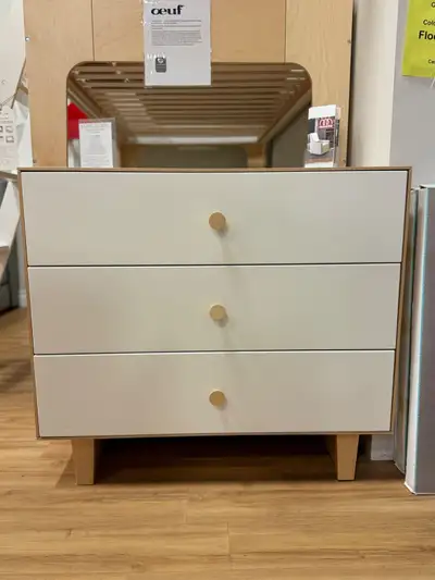 Oeuf 3 drawer dresser store display model in excellent condition, View more