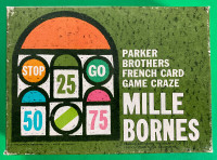 Mille Bornes 1964 Vintage Parker Brothers French Card Game