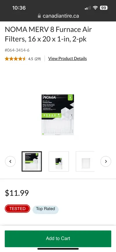 Noma air filters , View more