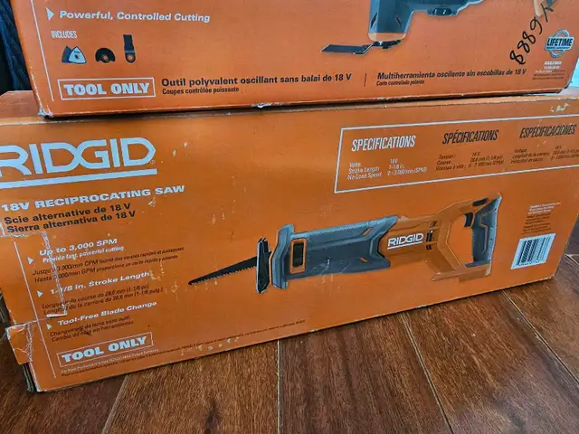 RIDGID 18V Brushless Multi-Tool + Reciprocating Saw (Bnib in Power Tools in City of Toronto - Image 4