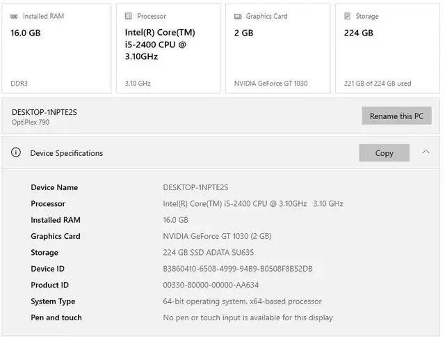 Dell OptiPlex 790 Gaming / Office PC – i5, 16GB, SSD, GT 1030 in Desktop Computers in City of Toronto - Image 3