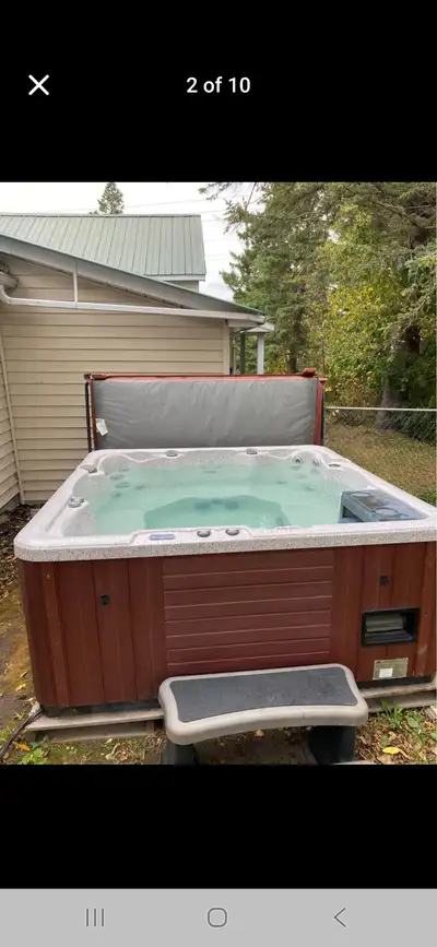 Beautiful hottub 84" x 84".. 240 v.. has new control panel and spa pack and also have a extra one of...