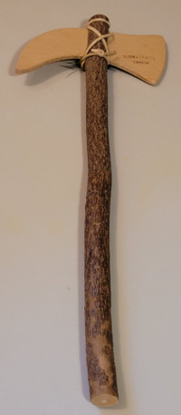 Vintage Ojibwa Crafts North American Handcrafted Wood Tomahawk