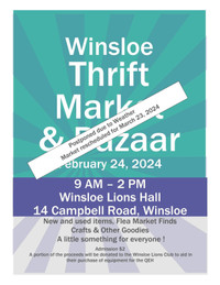 March 23  Winsloe Thrift Market & Bazaar