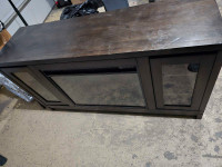 Electric fire place TV stand with cabinets 