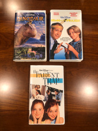 DISNEY VHS: PARENT TRAP, DINOSAUR, MAN of the HOUSE