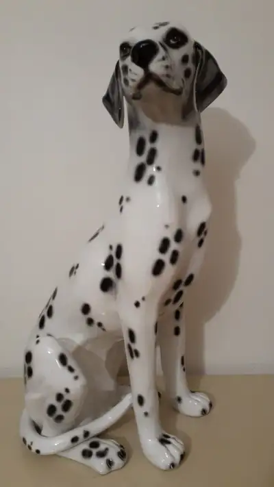 PORCELAINE DALMATE DOG 78 cm., View more