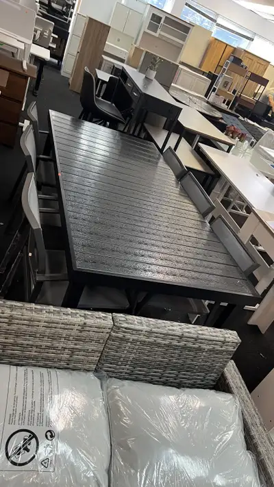 Patio Dining Table for 8, Rectangular Aluminum Outdoor Table for, View more