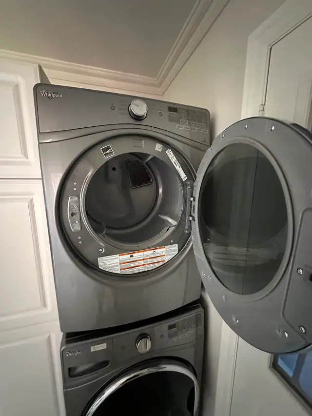 Whirlpool Front-Load Washer + Stackable Dryer Set – Clean in Washers & Dryers in Markham / York Region - Image 5