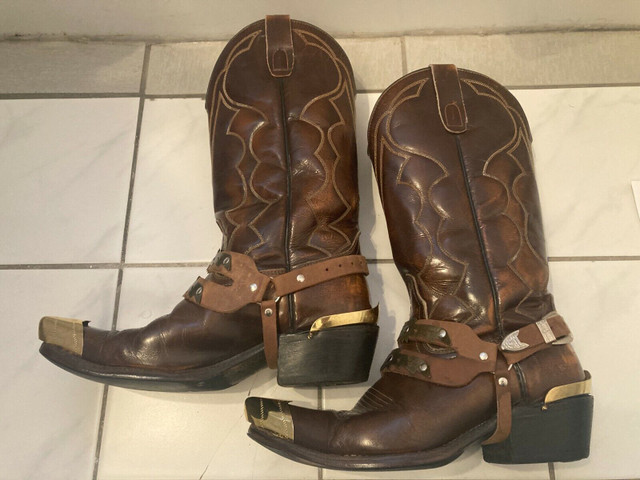 Bottes JENNINGS vintage western cowboy rockabilly homme 7 1/2 EE dans Chaussures pour hommes  à Ville de Montréal - Image 3