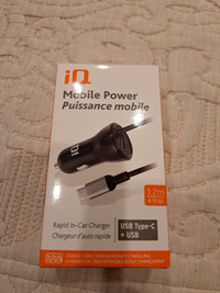 Rapid In-car charger (brand new) 4ft. 