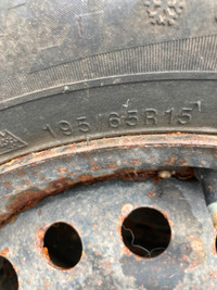 Tires on rims 195/65/15