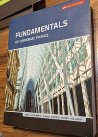 Textbooks for Accounting - Fundamental of Corporate Finance
