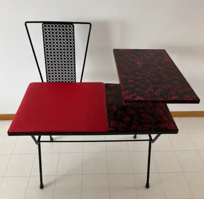 Vintage Metal Telephone Table , View more