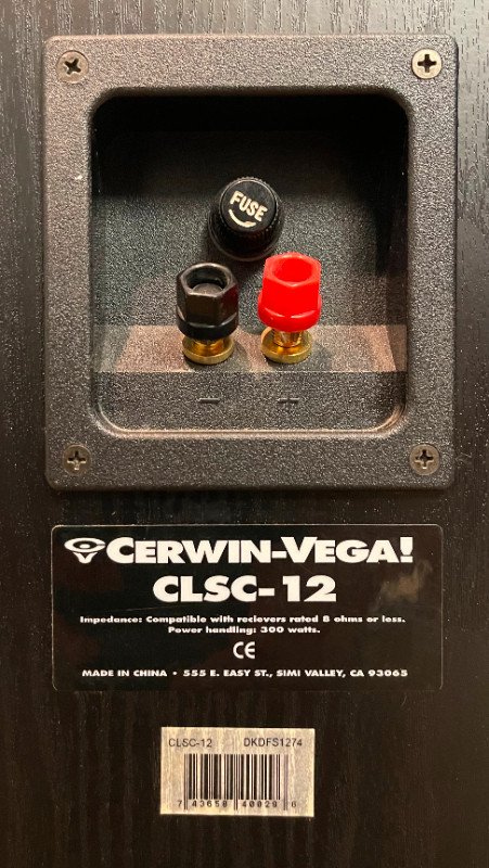 Cerwin-Vega CLSC-12 12" 3-Way 300 Watts Tower Speaker in Speakers in Guelph - Image 3